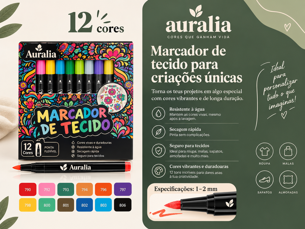 Marcadores de Tecido - Auralia